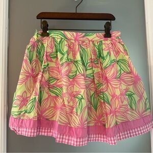 Lilly Pulitzer Pink & Green Floral Skirt